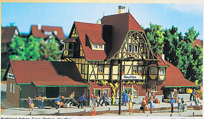 Vollmer 43510 HO Scale Neuffen Station -- 16-1/8 x 5-3/8 x 5-1/2" 41 x 13.5 x 16.5cm