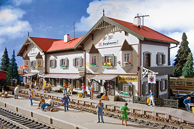 Vollmer 43522 HO Scale Burghausen Station - Kit -- 17-1/2 x 4-15/16 x 5-1/2" 44.6 x 12.5 x 14cm