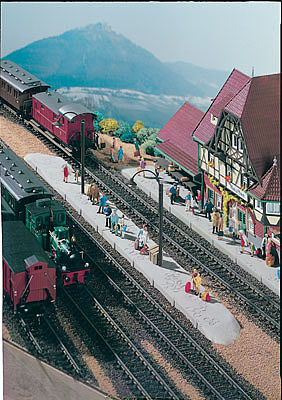 Vollmer 43539 HO Scale Station Platform Neuffen -- 17-1/8 x 1-3/8 x 3-1/8" 43.6 x 3.5 x 8cm
