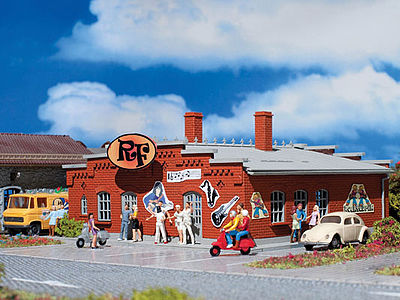 Vollmer 43624 HO Scale Rock Factory Nightclub -- Kit - 6-5/16 x 6-5/16 x 2-3/4" 16 x 16 x 7cm