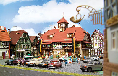 Vollmer 43690 HO Scale City Hall "Furstenberg" -- 9-13/32 x 4-13/64 x 8-13/64" 23.5 x 10.5 x 20.5cm