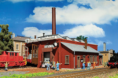 Vollmer 45590 HO Scale Werner & Co. Engineering Factory -- Kit - 9 x 7-7/8 x 4-5/16" 23 x 20 x 11cm