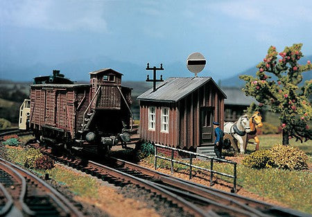 Vollmer 45721 HO Scale Railroad Scalehouse -- Kit - 2-3/8 x 1-5/16 x 2-1/2" 6 x 3.4 x 6.3cm