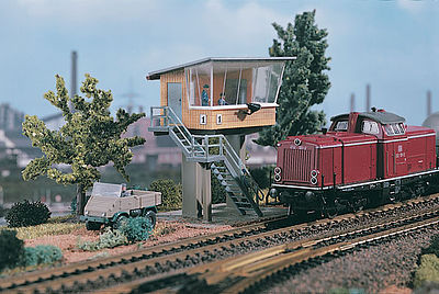 Vollmer 45737 HO Scale Interlocking Tower -- 3-1/2 x 2 x 3-3/8" 9 x 5 x 8.5cm