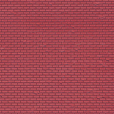 Vollmer 46033 HO Scale Red Brick Sheet