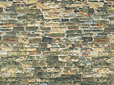 Vollmer 46043 HO Scale Stone Pattern Embossed Paper -- Brown Stone