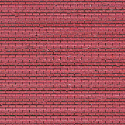 Vollmer 47349 N Scale Red Brick Sheet