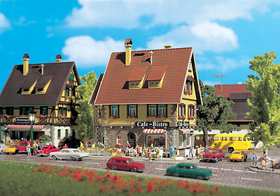 Vollmer 47695 N Scale Cafe Bistro -- 4-1/4 x 3-1/4" 10.7 x 8.3cm