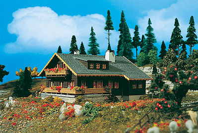 Vollmer 47745 N Scale Country Chalet -- 4-7/8 x 4-1/4 x 2-3/4" 12.5 x 11 x 7cm
