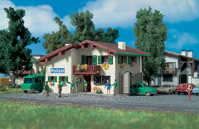 Vollmer 47779 N Scale Police Station -- 7.5 x 7.5 x 4.5cm