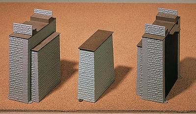 Vollmer 47820 N Scale Bridge Abutment Kit -- 1-1/4 x 2" 3.2 x 5.1cm