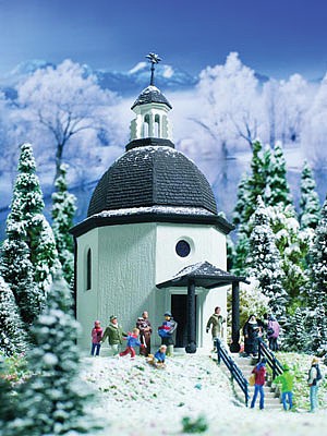 Vollmer 49412 Z Scale Silent Night Memorial Chapel - Kit (Plastic) -- 1-7/16 x 2 x 3-1/8" 3.6 x 5 x 7.9cm