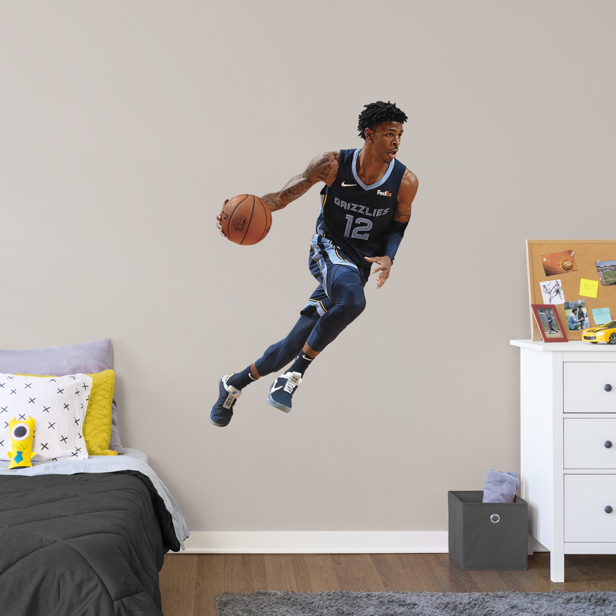 Ja Morant - RealBig Collection - Official NBA - Memphis Grizzlies - Reusable Vinyl Wall Decals #1