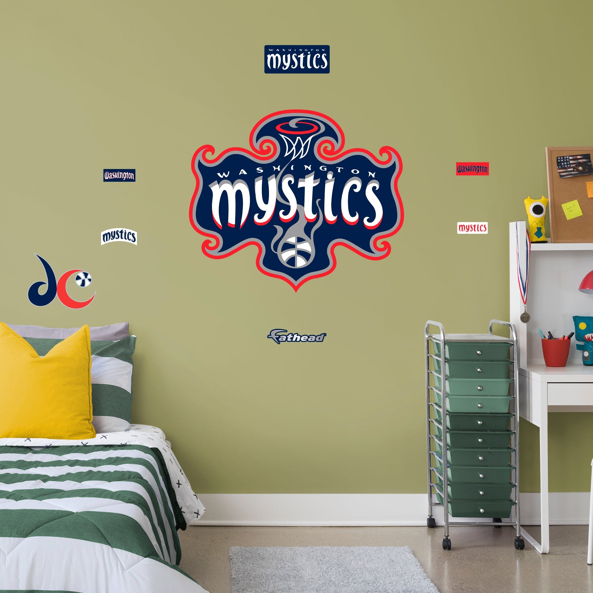 Washington Mystics: Logo - Officially Licensed WNBA Removable Wall Decal