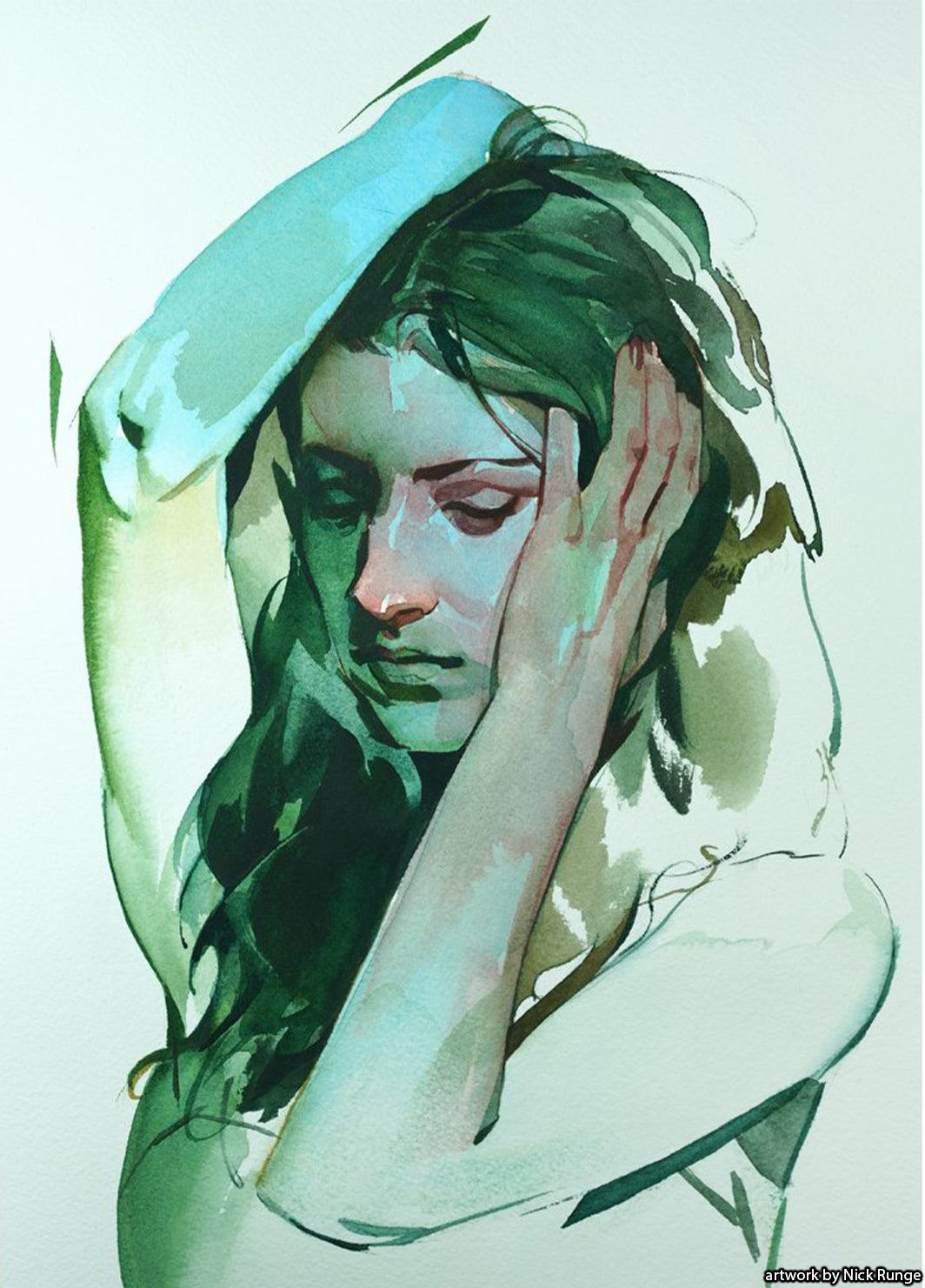 Nick Runge 3-Piece Trekell Brush Set for Watercolor