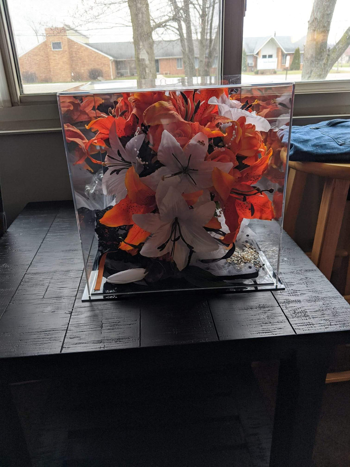 Acrylic Collectible Wedding Flower Bouquet Display Case (A031/A118/A125 & SP21)
