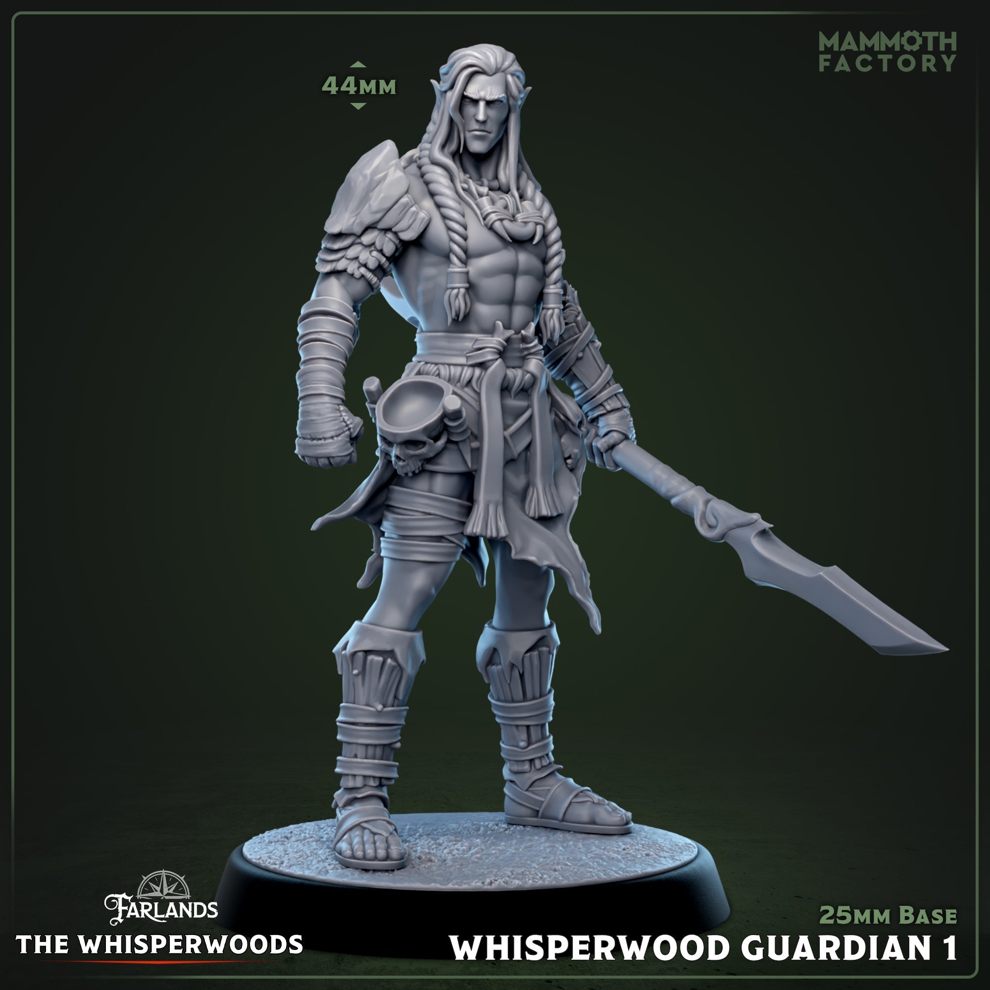 Whisperwood Guardian: Sculpt 1 (Male Wood Elf Fighter)