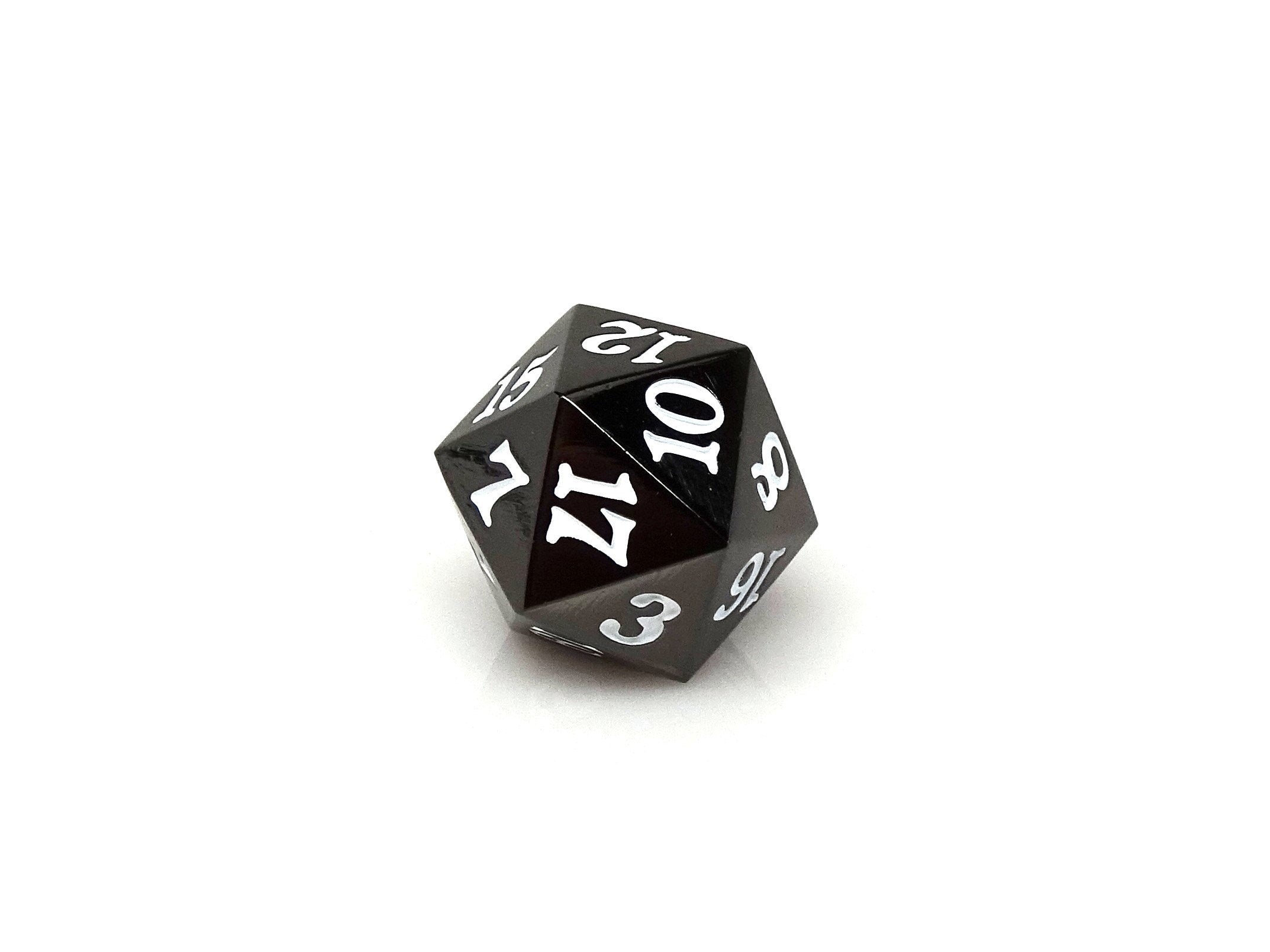 Gun Metal D20 - Signature Font - White Font