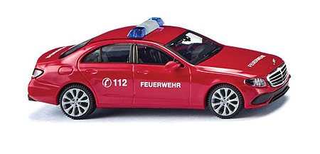 Wiking 22711 HO Scale 2017 Mercedes-Benz E-Klasse S213 Sedan - Assembled -- Fire Department (red, German Lettering)