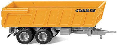 Wiking 38816 HO Scale Joskin 2-Axle Dump Trailer - Assembled -- Yellow, Gray