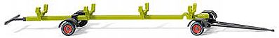 Wiking 39002 HO Scale Claas Combine Head Trailer Only - Assembled -- Green