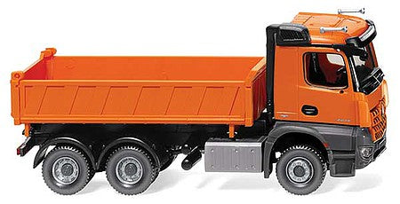 Wiking 67848 HO Scale Mercedes-Benz Arocs Dump Truck - Assembled -- Orange