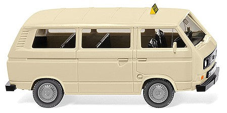 Wiking 80014 HO Scale 1979 Volkswagen T3 Samba Passenger Van - Assembled -- Taxi (ivory)