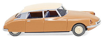 Wiking 80711 HO Scale 1957 Citroen ID 19 Sedan - Assembled -- Brown, Beige
