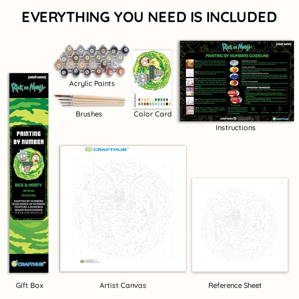 Rick & Morty - Paint By Numbers Kit