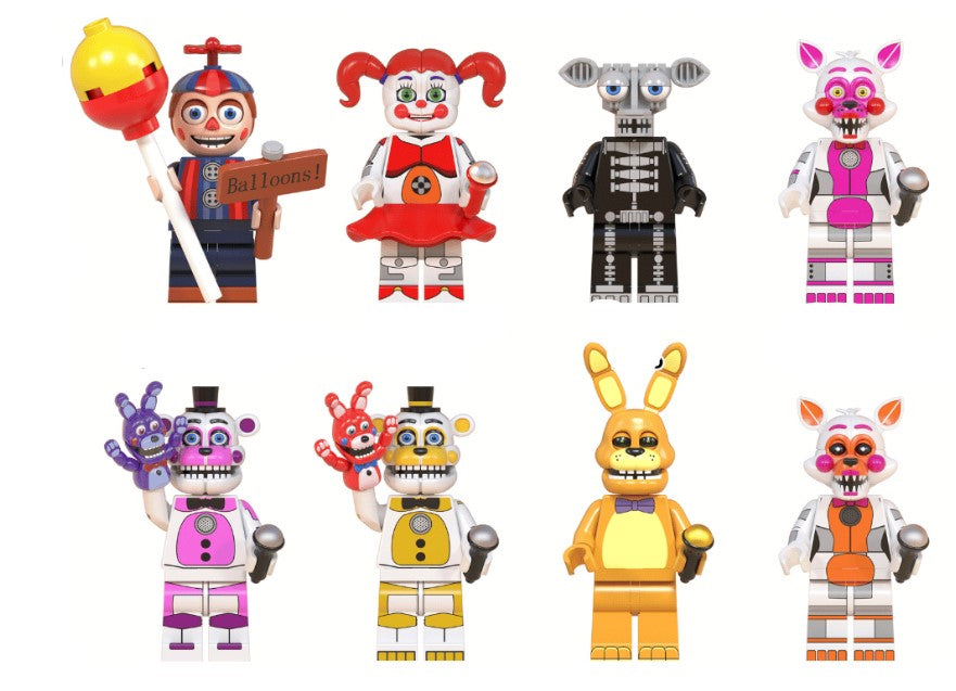Haunted Animatronic Custom Minifigure Set (8-Pack)