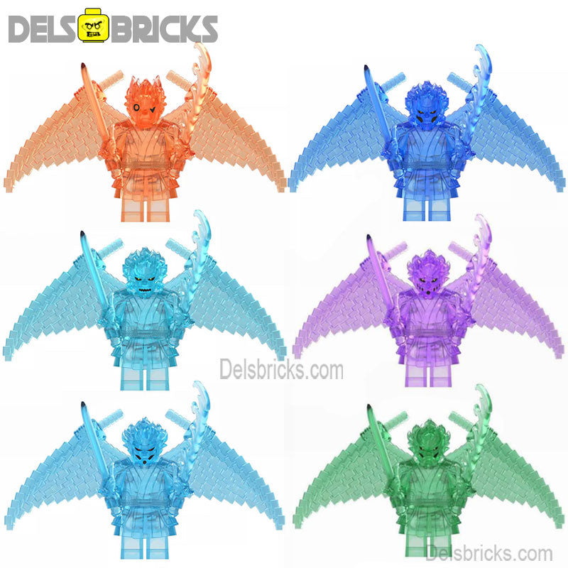 Naruto Susanoo Gods Set of 6 Lego Anime Minifigures Custom Toys