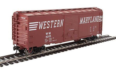 Walthers Mainline 910-2269 HO Scale 40' ACF Welded Boxcar w/8' Youngstown Door - Ready to Run -- Western Maryland #4205