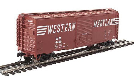 Walthers Mainline 910-2271 HO Scale 40' ACF Welded Boxcar w/8' Youngstown Door - Ready to Run -- Western Maryland #4420