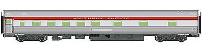 Walthers Mainline 910-30107 HO Scale 85' Budd 10-6 Sleeper - Ready to Run -- Southern Pacific (silver, red)