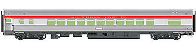 Walthers Mainline 910-30203 HO Scale 85' Budd Small-Window Coach - Ready to Run -- Southern Pacific(TM) (silver, red)