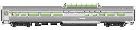 Walthers Mainline 910-30403 HO Scale 85' Budd Dome Coach - Ready to Run -- Southern Railway (silver)