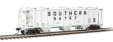 Walthers Mainline 910-7036 HO Scale 50' Pullman-Standard PS-2 2893 3-Bay Covered Hopper - Ready to Run -- Southern Railway #94757