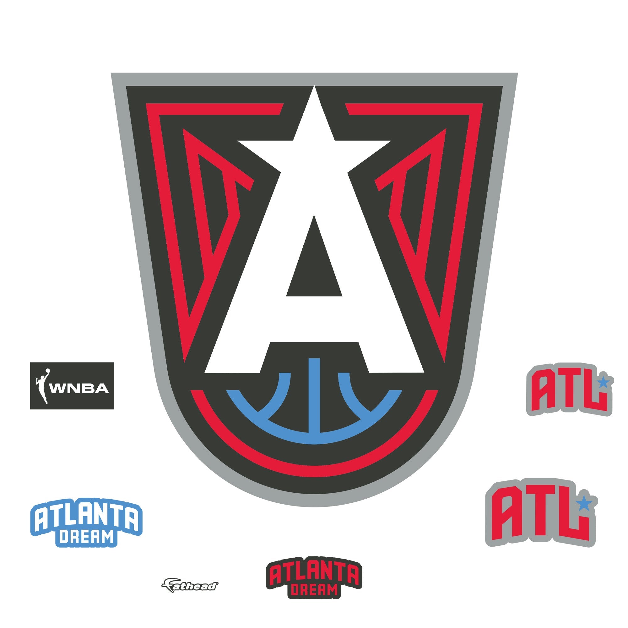 Atlanta Dream - RealBig Logo Collection - Official WNBA - Reusable Vinyl Wall Decals