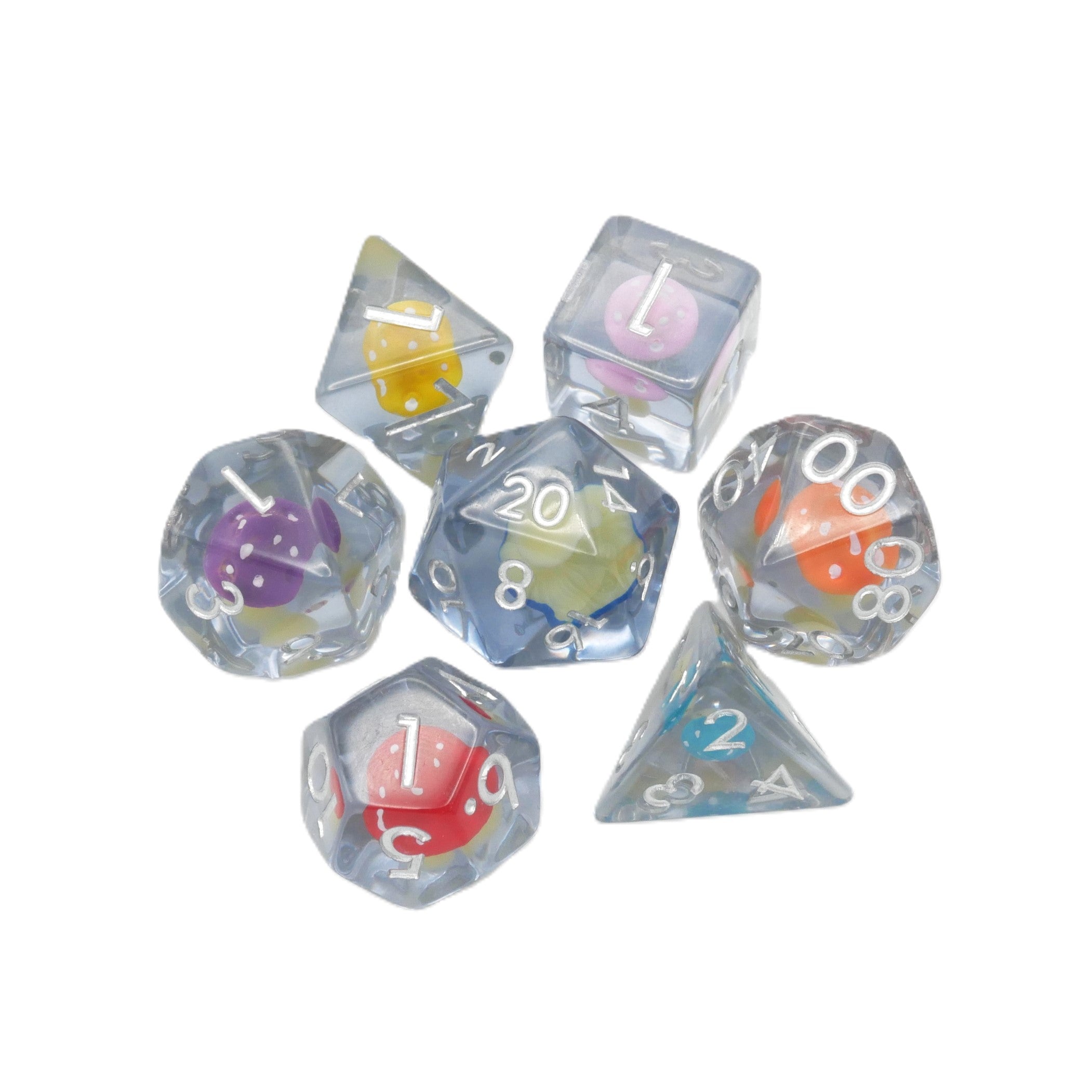 Woodland Trip - 7 Piece DnD Dice Set | Acrylic RPG Gaming Dice