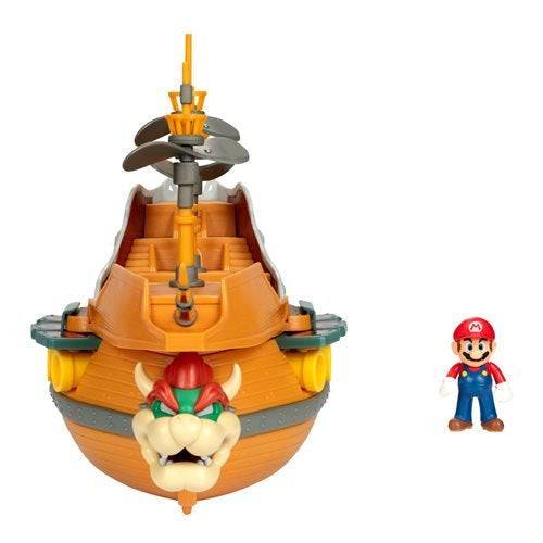World of Nintendo Super Mario Bowser's Ship Deluxe Playset