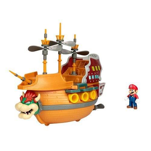 World of Nintendo Super Mario Bowser's Ship Deluxe Playset