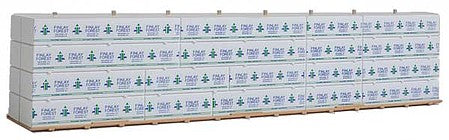 Walthers SceneMaster 949-3122 HO Scale Wrapped Lumber Load for WalthersProto CC&F Bulkhead Flatcar -- Finlay Forest Industries