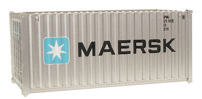 Walthers Scenemaster 8060 HO Scale 20' Corrugated Container - Assembled -- Maersk