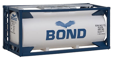 Walthers SceneMaster 949-8103 HO Scale 20' Tank Container - Kit -- Bond