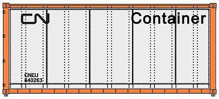 Walthers SceneMaster 949-8653 HO Scale 20' Container Canadian National