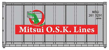 Walthers SceneMaster 949-8657 HO Scale 20' Mitsui OSK Lines