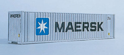 Walthers Scenemaster 8801 N Scale 40' Hi Cube Ribbed Side Container - Assembled -- Maersk