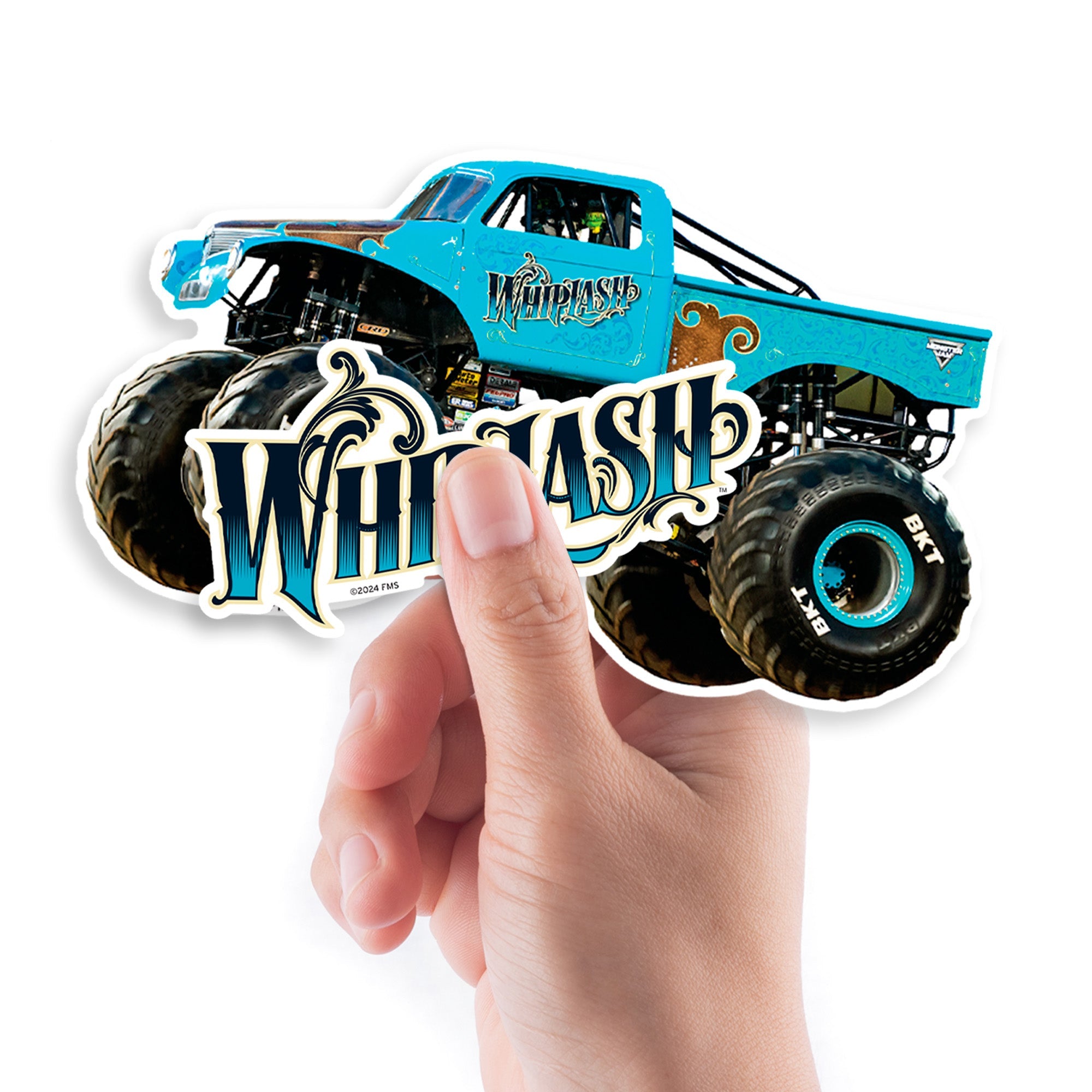 Whiplash - 5 Character Minis (Mixed Sizes) - Official Monster Jam - Reusable Vinyl Decals