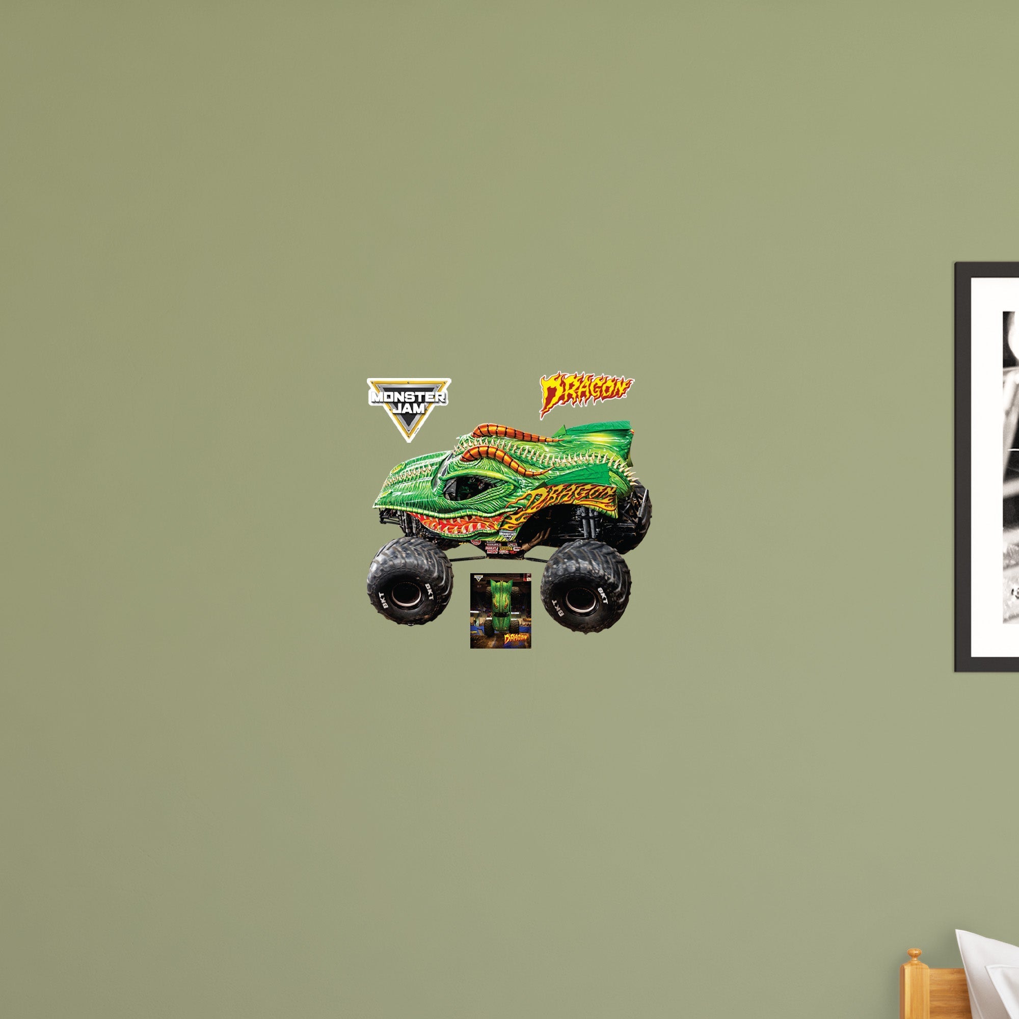 Dragon - Monster Jam - RealBig Collection - Official Monster Jam - Reusable Vinyl Wall Decals