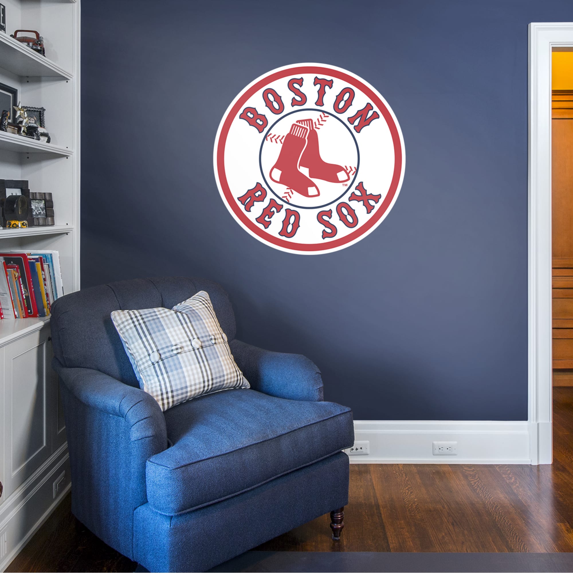 Boston Red Sox - RealBig Circle Logo Collection - Official MLB - Reusable Vinyl Wall Decals